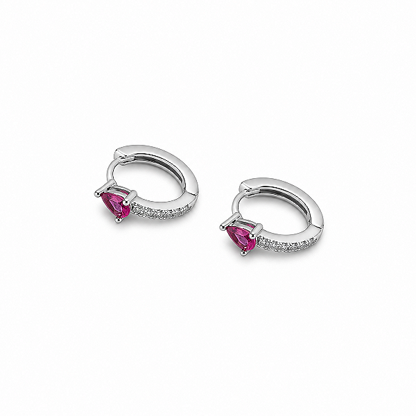 Argola gotinha pink