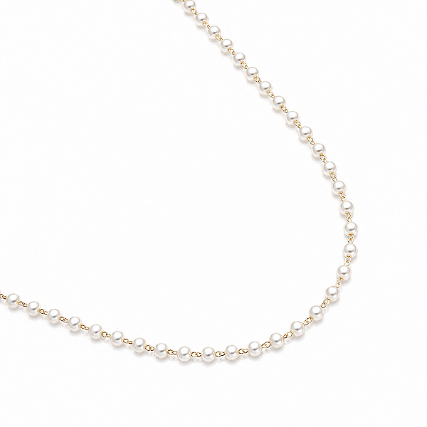 Choker mini pérolas