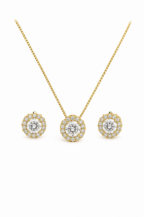 Conjunto princesa com zircônias