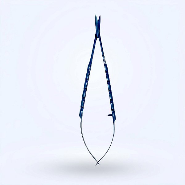 Tesoura Castroviejo Curva Azul 16cm