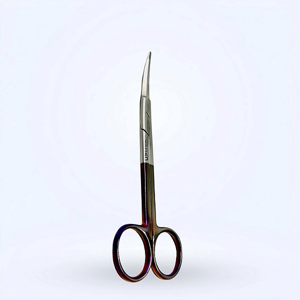 Tesoura Supercut Curva Cabo Preto 17cm