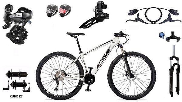 Bicicleta 29 Ksw Shimano Altus 24v Freio Hidráulico E Trava