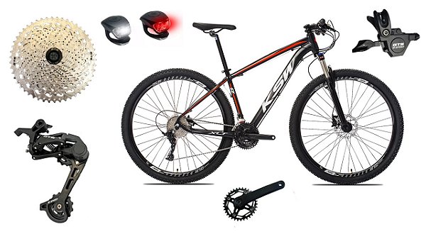 Bicicleta Aro 29 Ksw 1 x 12v Trava K7 11/50 Freio Hidráulico