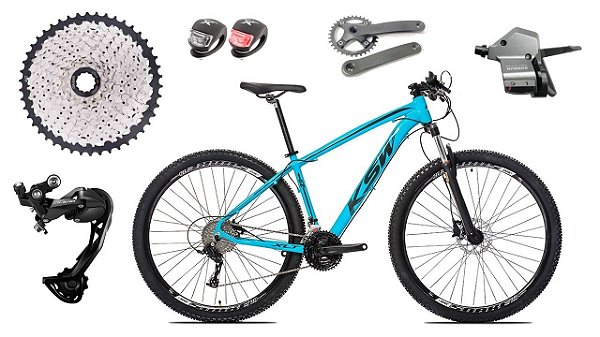 Bicicleta 29 Ksw 1x9v Alivio Trava Freio Hidráulico K7 11/40