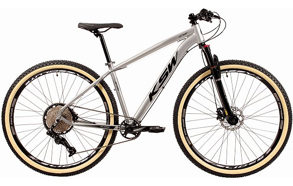 Bicicleta Aro 29 Ksw 9v Freio Hidráulico Trava E K7 11/36
