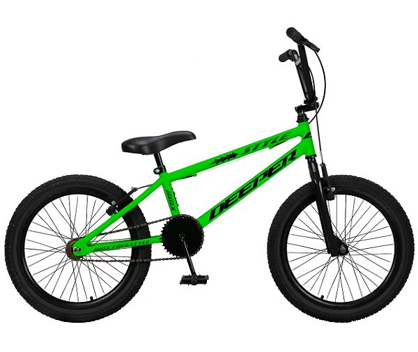 Bicicleta aro 20 aço Deeper Bmx style Verde