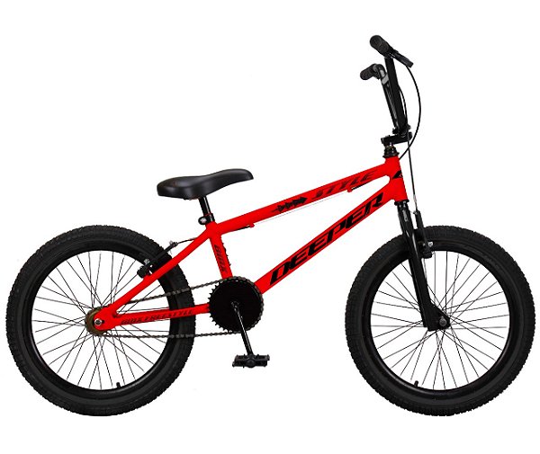 Bicicleta aro 20 aço Deeper Bmx style Vermelho