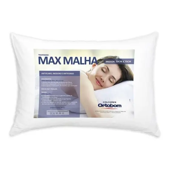 Travesseiro Ortobom Max Malha 070x050cm