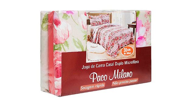 Jogo de Lençol Sultan Paco Milano Micr Sort Luxo