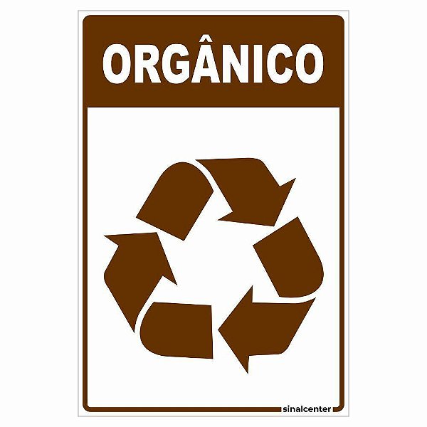 Placa lixo orgânico