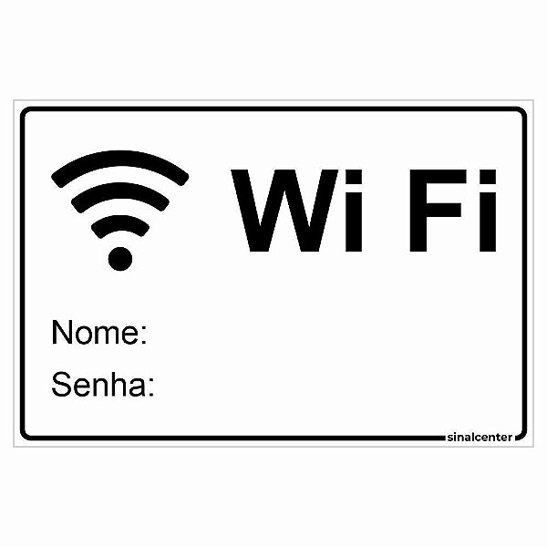 Placa de Wi Fi Personalizada