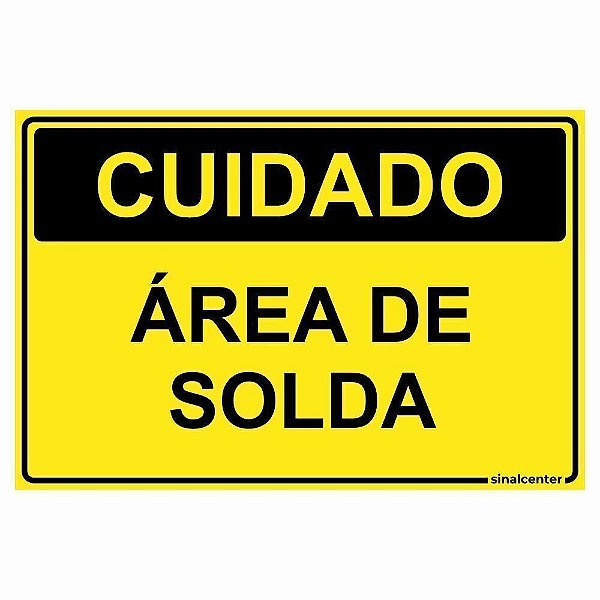 Placa cuidado área de solda