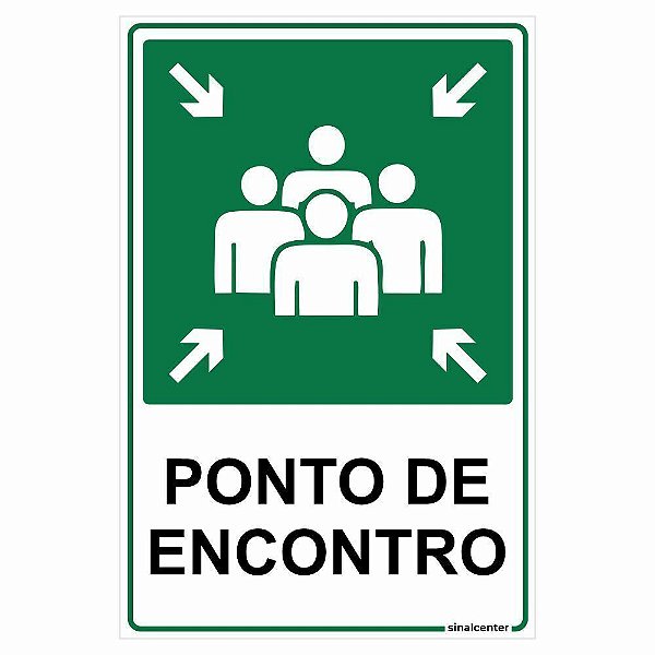 Placa ponto de encontro