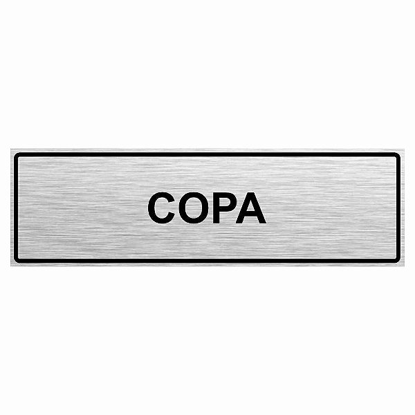 Placa de aço escovado copa