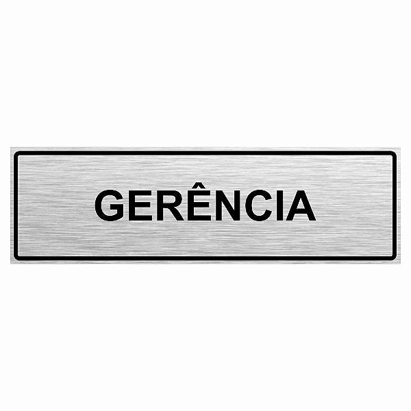 Placa de aço escovado gerência