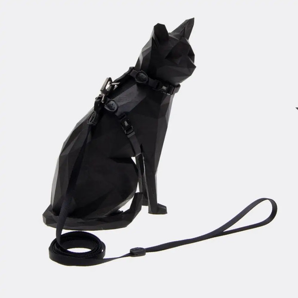 Peitoral com Guia FreeFaro para Gatos Flat Shadow M