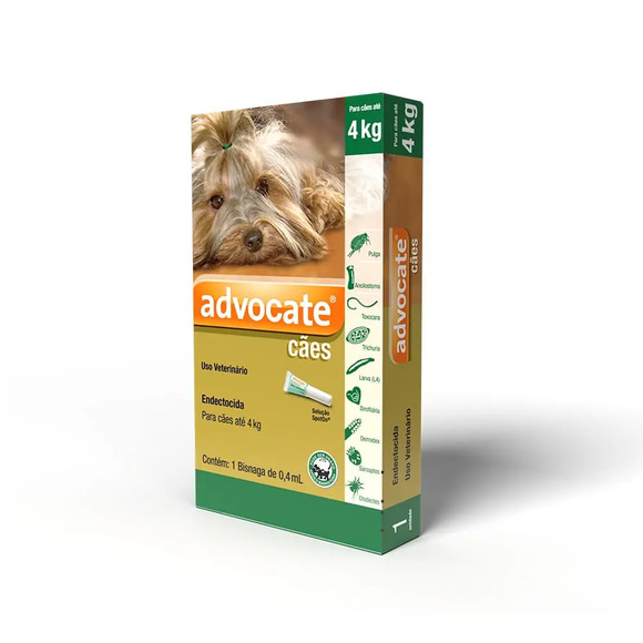 Antipulgas Advocate Cães até 4kg 1 pipeta