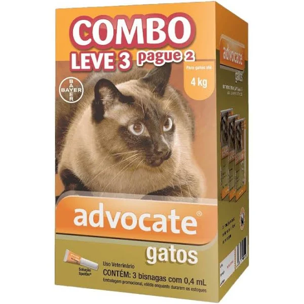 Advocate Gatos 3x0,8ml (4 A 8kg)