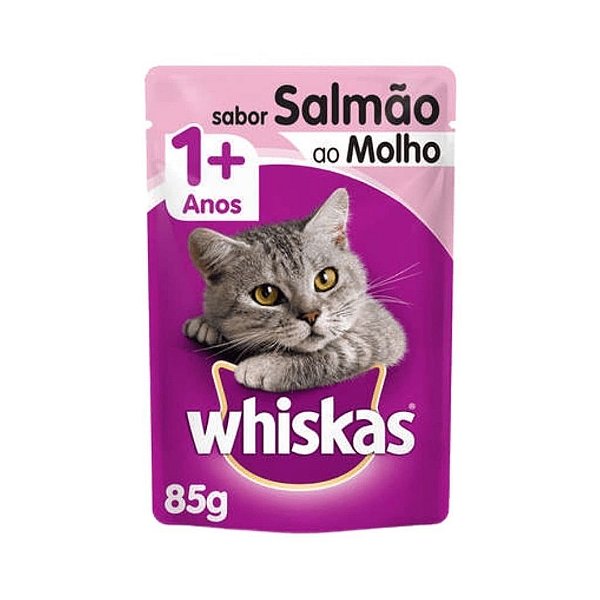 Whiskas Sache Adulto Salmao ao Molho 85 g
