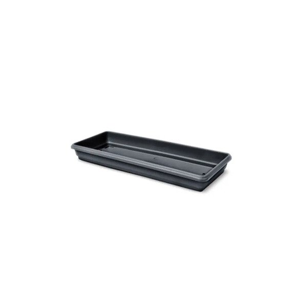 Prato Plástico Jardineira Preta Nutriplan 35 cm