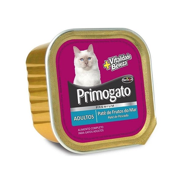 Ração Úmida Primogato Adultos Frutos do Mar Hercosul 150 G