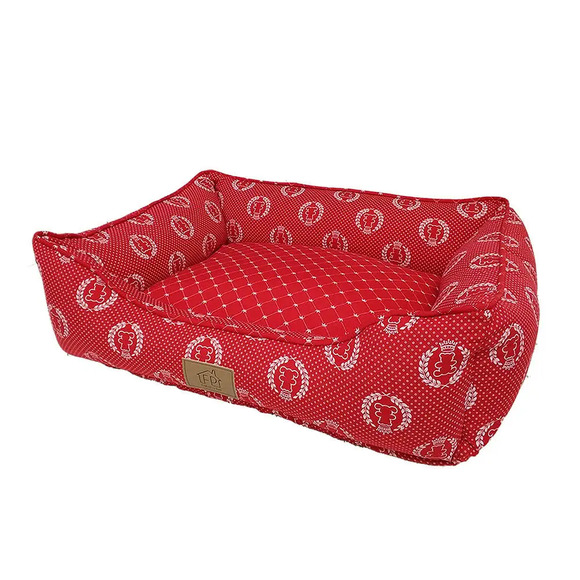 Cama Coroa Fábrica Pet Vermelha M