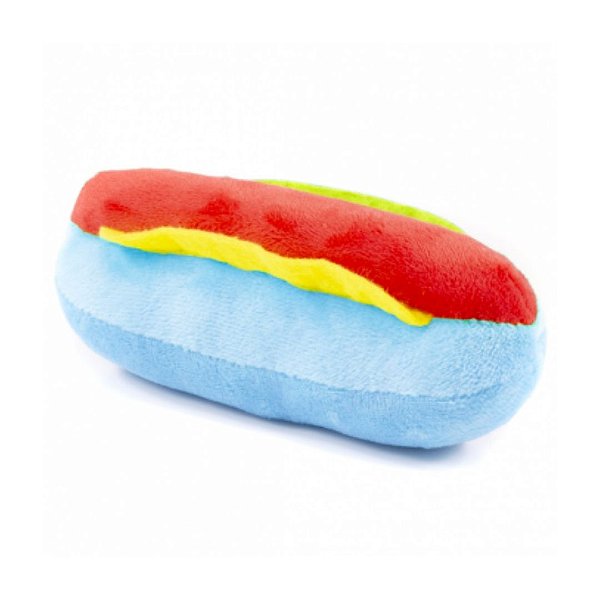 Brinquedo de Pelúcia para Cães Hot dog Mix Color The Pets Brasil The Pets