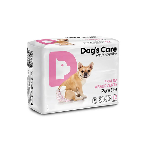 Fralda Higiênica Ecofralda Fêmea Dogs Care 12 unidades P