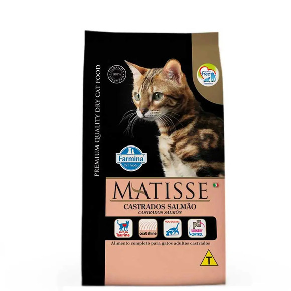 Ração Matisse Gatos Castrados Salmão 7,5kg