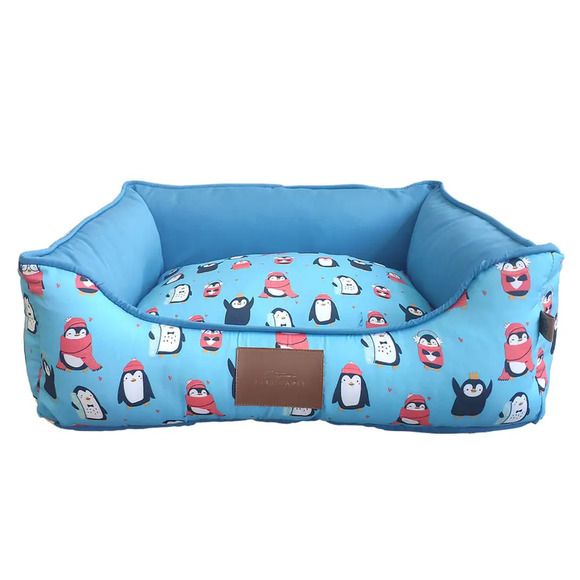 Cama Pinguim Fábrica Pet Azul P