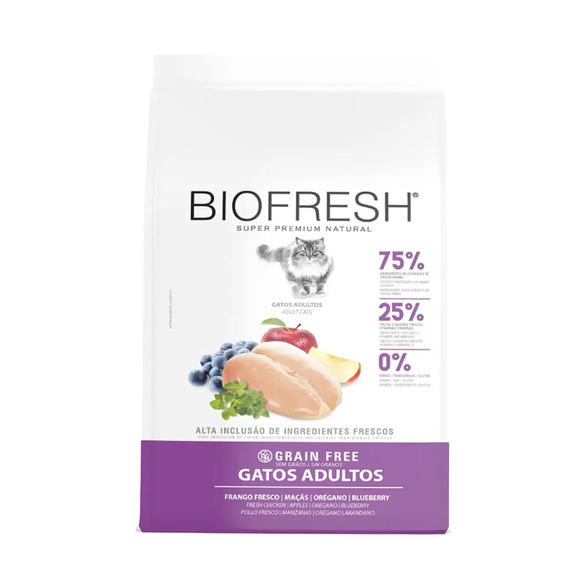 Ração Biofresh Gatos Adultos Frango 7,5 kg