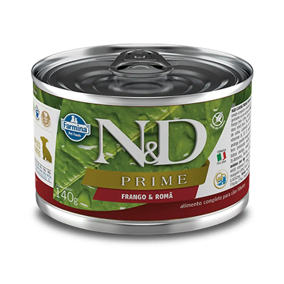 Ração Úmida N&D Prime Cães Filhotes Frango e Romã 140 g