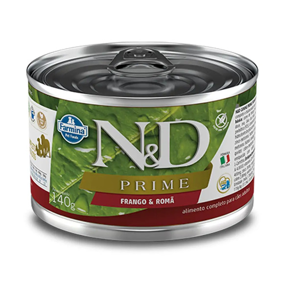 Ração Úmida N&D Prime Cães Adultos Frango e Romã 140 g