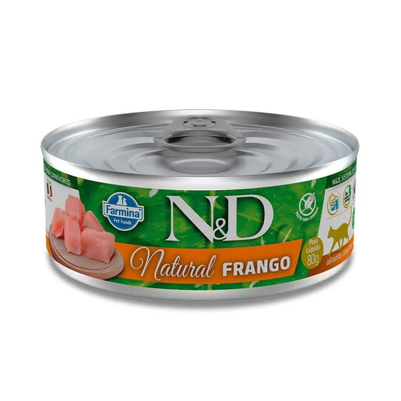 Ração Úmida N&D Natural Gatos Frango 80 g