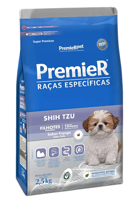 Premier CÃes Fil RaÇas Esp Shih Tzu 2,5 Kg