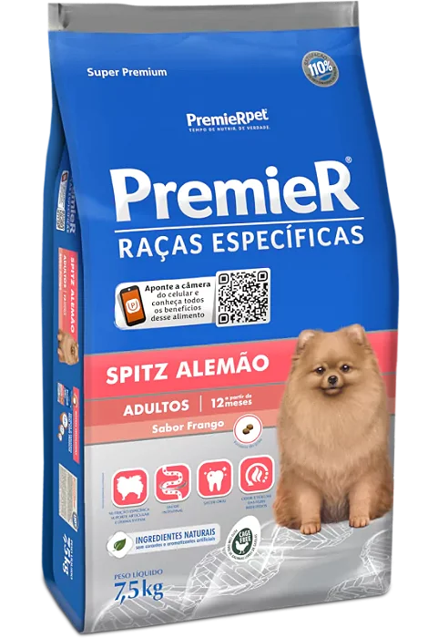 Premier CÃes Ad Racas Esp Spitz AlemÃo 1 Kg
