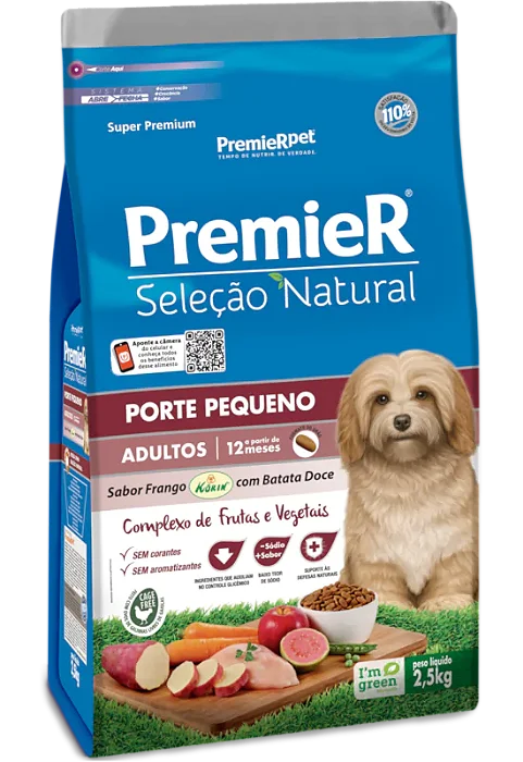 Premier CÃes Ad RaÇas Peq Sel Nat Bat Doce Fgo 1 Kg