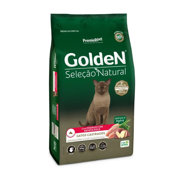 Golden Gatos Ad Sel Nat Cast Frango  1 Kg