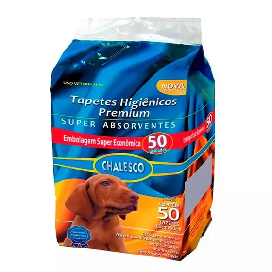 Tapete Higienico Chalesco 60x90 Cm C/ 50 Uni