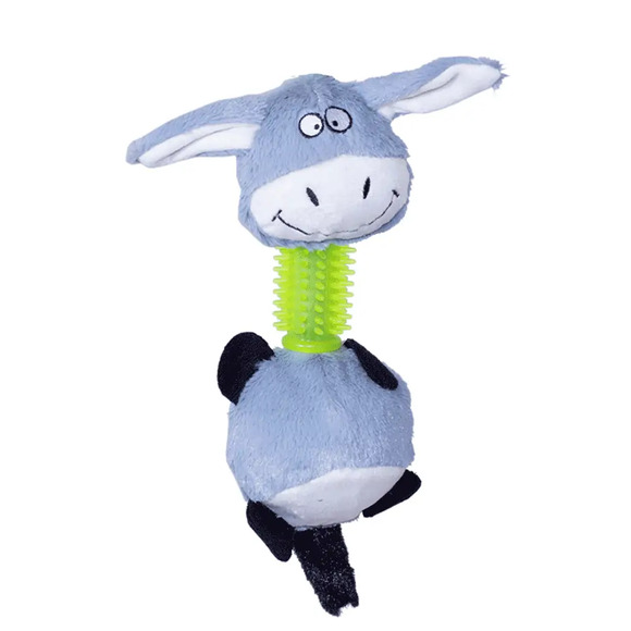 Brinquedo Pelúcia Mordedor Burrinho Savana Único