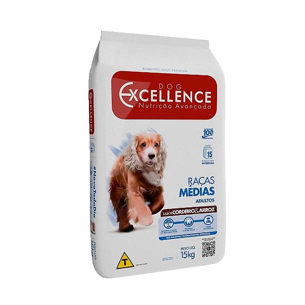 Dog Excellence Rm Adulto Cordeiro 15 Kg