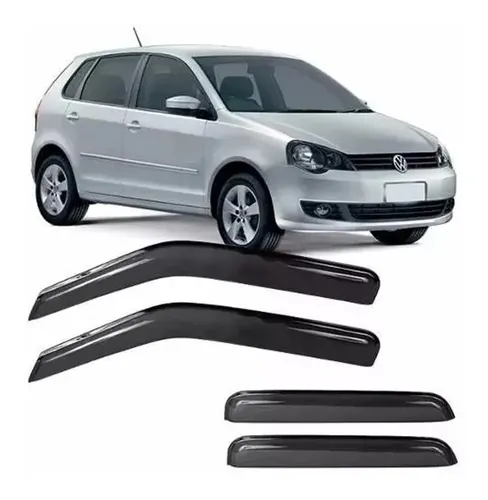 Calha de Chuva  Automotiva VolksWagen Polo Hatch