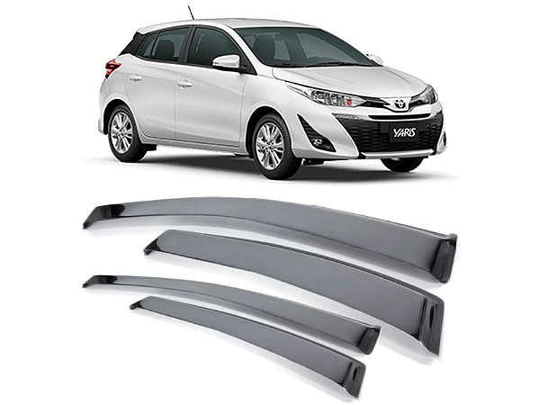 Calha de Chuva Automotiva Toyota Yaris Hatch 2018/