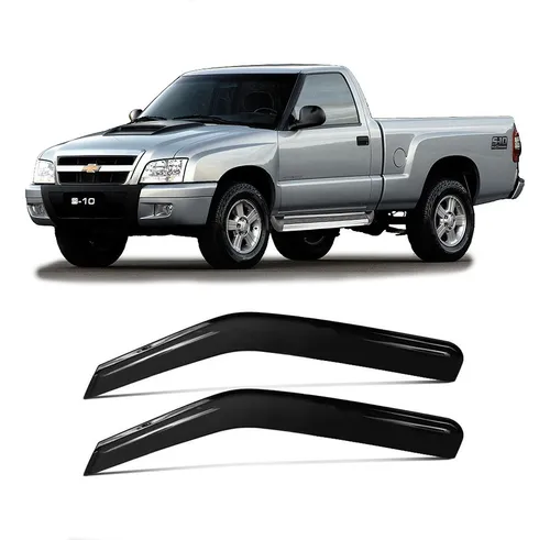 Calha de Chuva  Automotiva Chevrolet S-10 1995/2012 Cabine Simples
