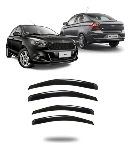 Calha de Chuva Automotiva Ford Ka 2015 Hatch/Sedan