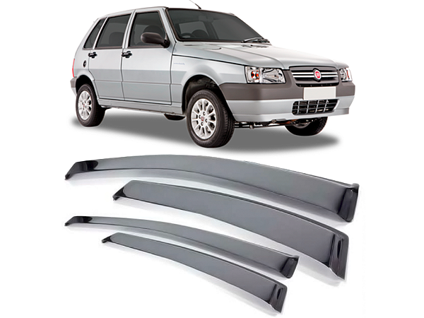 Calha de Chuva  Automotiva FIAT Uno 4 Portas Fire