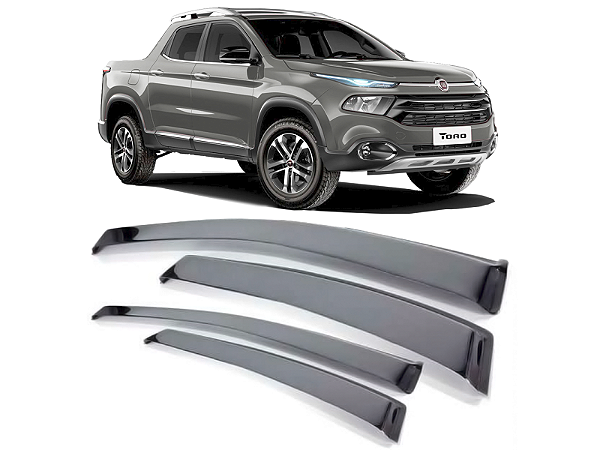 Calha de Chuva Automotiva Fiat Toro