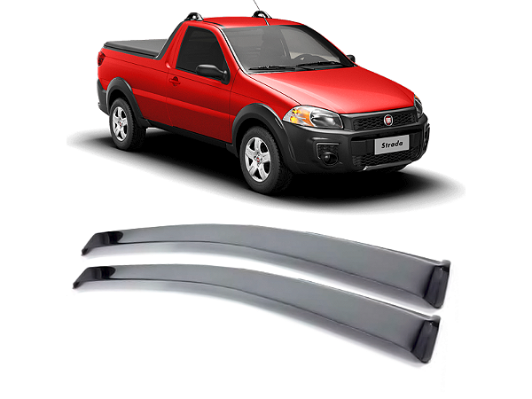 Calha de Chuva  Automotiva Fiat Strada 2 Portas