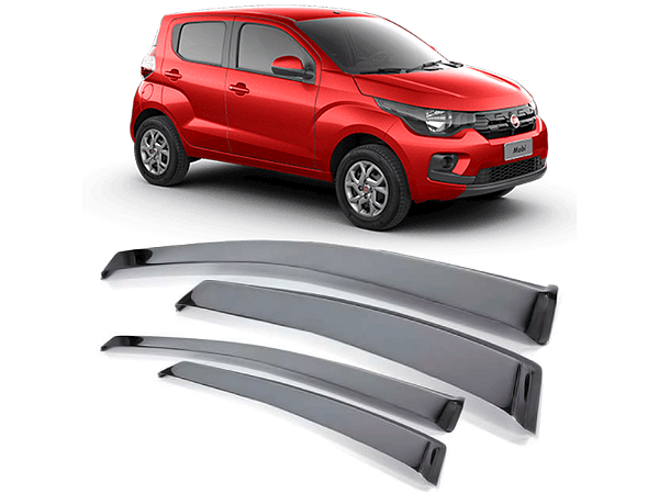 Calha de Chuva Automotiva Fiat Mobi