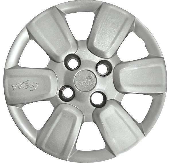 Calota Aro 14 Prata Modelo Uno Way 2014